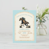 Invitation Derby Horse Racing Arts & Artisanat Bois Party (Debout devant)