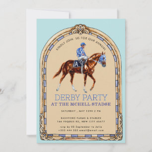 Invitation Derby Horse Racing Arts & Artisanat Bois Party