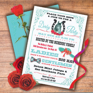 Invitation Derby Horse Racing Party