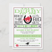 Invitation Derby Horse Racing Party Black/Red/Kelly (Devant)