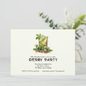 Invitation Derby Julep à la menthe aquarelle (Debout devant)