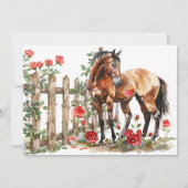 Invitation Derby Moderne & Boissons Course de Chevaux Équestr (Dos)