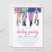 Invitation Derby Party Mode Preppy Horse Racing (Devant)