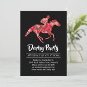 Invitation Derby Party Red Roses Racehorse 2 (Debout devant)