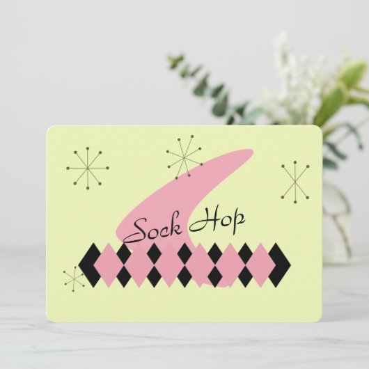 Invitation d'ère atomique rétro (Debout devant)