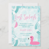 Invitation Dernier Bachelorette Splash Point (Devant)