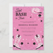 Invitation Dernier Bassin rose Glam à Nash Nashville Bachelor (Devant)