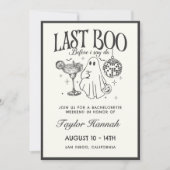 Invitation Dernier Boo Avant De Faire Bachelorette Itinéraire (Devant)