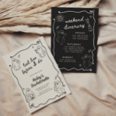Invitation Dernier Boo avant de faire Halloween Bachelorette