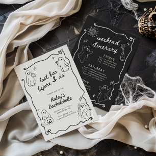Invitation Dernier Boo avant de faire Halloween Bachelorette