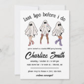 Invitation Dernier Boo Avant Moi ! Halloween Bachelorette (Devant)