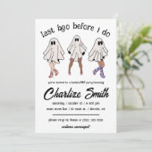 Invitation Dernier Boo Avant Moi ! Halloween Bachelorette (Debout devant)