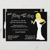 Invitation Dernier Combat Devant La Blonde Du Ring (Devant / Derrière)