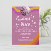 Invitation Dernier Disco Rétro 70s Week-end d'Enterrement de (Debout devant)