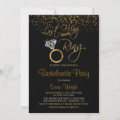 Invitation Dernier Fling avant la ceinture Bachelorette - Or (Devant)