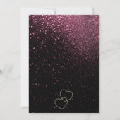 Invitation Dernier Fling avant la ceinture Bachelorette Rose  (Dos)