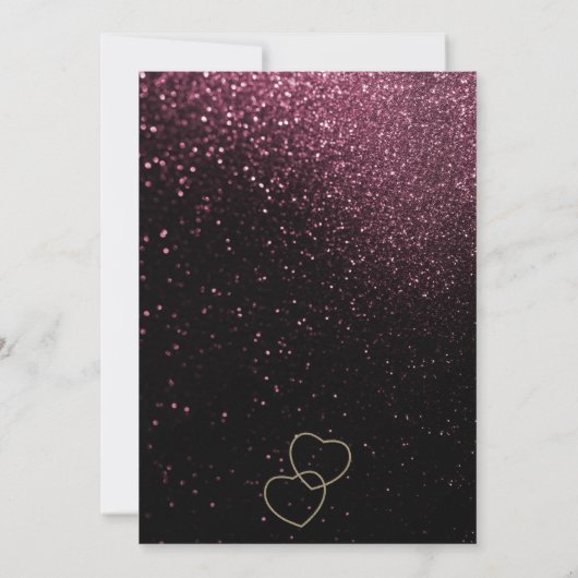 Invitation Dernier Fling avant la ceinture Bachelorette Rose (Dos)