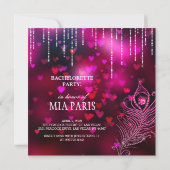 Invitation Dernier Fling avant l'anneau Bachelorette Rose (Dos)