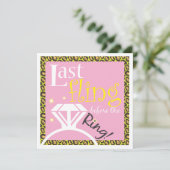 Invitation Dernier Fling avant l'invitation de la Bachelorett (Debout devant)