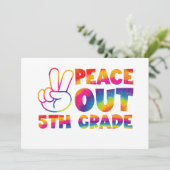 Invitation Dernier jour de CM2 Tie Dye Au revoir CM2 (Debout devant)