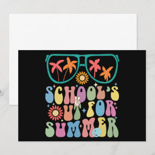 Invitation Dernier Jour D'école Groovy Les Cours Sont Finis P