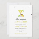 Invitation Dernier Margarita comme Fête des mariées Señorita (Devant)