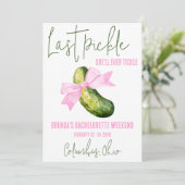 Invitation Dernier Pickle Elle Tickle Jamais Bachelorette Par (Debout devant)