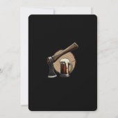 Invitation Dernier Rempart du Marié Lancement de Hache à Bièr (Dos)