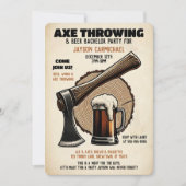 Invitation Dernier Rempart du Marié Lancement de Hache à Bièr (Devant)