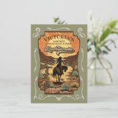 Invitation Dernier Ride Rodéo Cowgirl Bachelorette Party (Debout devant)