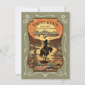 Invitation Dernier Ride Rodéo Cowgirl Bachelorette Party (Devant)