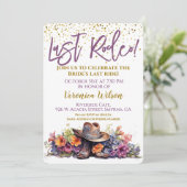 Invitation Dernier Rodeo Bachelorette Party (Debout devant)