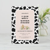 Invitation Dernier Rodeo Cowgirl Bachelorette Week-end Itinér (Debout devant)