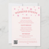 Invitation Dernier Rodeo Cowgirl Bachelorette Week-end Itinér (Dos)