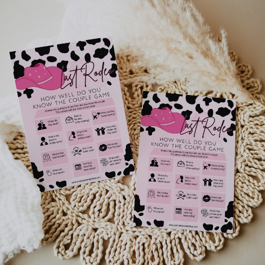 Invitation Dernier Rodeo Cowgirl Fête des mariées Bachelorett