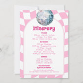 Invitation Dernier Rodeo Nashville Bachelorette Party Itinéra (Dos)