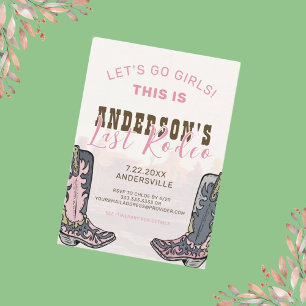 Invitation Dernier Rodeo Nashville Bachelorette Week-end Fête