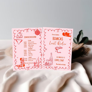 Invitation Dernier rodéo Nashville Bachelorette Weekend Party