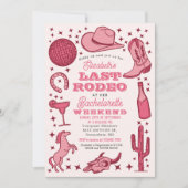 Invitation Dernier Rodéo Rose Cowgirl Weekend (Devant)