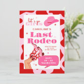 Invitation Dernier Rodeo Rouge & Rose Cowgirl Week-end (Debout devant)