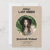 Invitation Dernier Rodeo Texas Bachelorette Destination Week- (Devant)