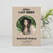Invitation Dernier Rodeo Texas Bachelorette Destination Week- (Debout devant)