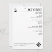 Invitation Dernier sentier avant la Bachelorette de glamour d (Dos)