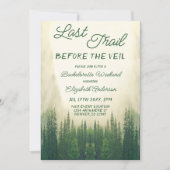 Invitation Dernier Sentier Avant La Bachelorette Du Voile (Devant)