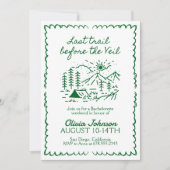 Invitation Dernier Sentier Avant La Fête De Bachelorette Du V (Devant)