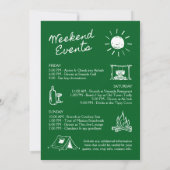 Invitation Dernier Sentier Avant La Fête De Bachelorette Du V (Dos)