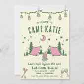 Invitation Dernier Sentier Avant Le Camp Veil Bachelorette Pa (Devant)
