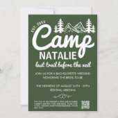 Invitation Dernier Sentier Avant Le Camp Veil Bachelorette Pa (Devant)