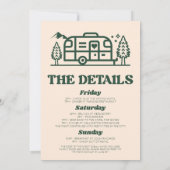 Invitation Dernier Sentier Avant Le Week-End De Bachelorette  (Dos)