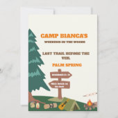 Invitation Dernier Sentier Avant Le Week-End De Bachelorette (Devant)